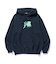 FLUORESCENT EMBROIDERED HOODED SWEATSHIRT