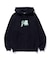 FLUORESCENT EMBROIDERED HOODED SWEATSHIRT