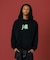 FLUORESCENT EMBROIDERED HOODED SWEATSHIRT