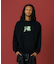 FLUORESCENT EMBROIDERED HOODED SWEATSHIRT