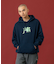 FLUORESCENT EMBROIDERED HOODED SWEATSHIRT