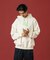 FLUORESCENT EMBROIDERED HOODED SWEATSHIRT