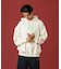 FLUORESCENT EMBROIDERED HOODED SWEATSHIRT