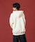 FLUORESCENT EMBROIDERED HOODED SWEATSHIRT