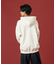 FLUORESCENT EMBROIDERED HOODED SWEATSHIRT