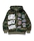 MULTI LOGO ZIP UP HOODED SWEATSHIRT