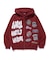 MULTI LOGO ZIP UP HOODED SWEATSHIRT