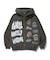 MULTI LOGO ZIP UP HOODED SWEATSHIRT
