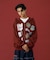 MULTI LOGO ZIP UP HOODED SWEATSHIRT