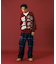 MULTI LOGO ZIP UP HOODED SWEATSHIRT