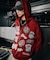 MULTI LOGO ZIP UP HOODED SWEATSHIRT