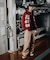 MULTI LOGO ZIP UP HOODED SWEATSHIRT