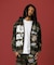 MULTI LOGO ZIP UP HOODED SWEATSHIRT