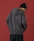 MULTI LOGO ZIP UP HOODED SWEATSHIRT