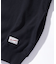 DENIM COLLAR HALF ZIP SWEATSHIRT