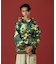 CAMO ZIP UP HOODED SWEATSHIRT