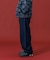 PANELED DENIM PANTS