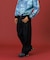 PANELED DENIM PANTS