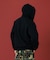 PATCHED THERMAL ZIP UP HOODED SWEATSHIRT