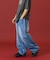 WASHED BAGGY DENIM PANTS
