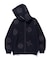 ALLOVER EMBROIDERY ZIP UP HOODED SWEATSHIRT