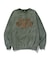EMBROIDERED BLEACHED CREWNECK SWEATSHIRT
