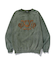 EMBROIDERED BLEACHED CREWNECK SWEATSHIRT