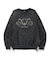 EMBROIDERED BLEACHED CREWNECK SWEATSHIRT