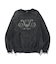 EMBROIDERED BLEACHED CREWNECK SWEATSHIRT