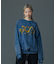 EMBROIDERED BLEACHED CREWNECK SWEATSHIRT