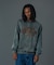 EMBROIDERED BLEACHED CREWNECK SWEATSHIRT