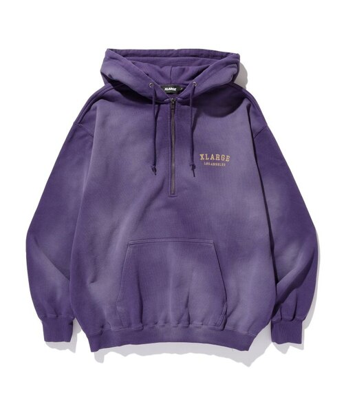 HALF ZIP UP HOODED SWEATSHIRT｜エクストララージの通販｜&mall