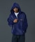 HALF ZIP UP HOODED SWEATSHIRT