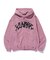 DISTORTED LOGO ZIP UP HOODED SWEATSHIRT