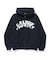 DISTORTED LOGO ZIP UP HOODED SWEATSHIRT