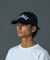 RHINESTONE LOGO MESH CAP