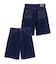 STITCHED LOGO DENIM SHORTS