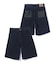 STITCHED LOGO DENIM SHORTS