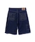 STITCHED LOGO DENIM SHORTS