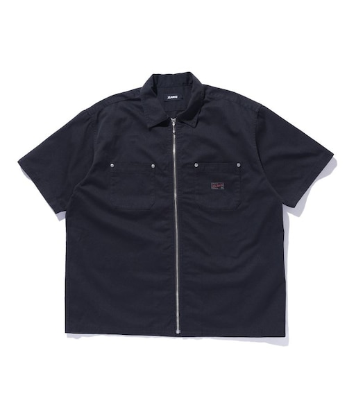 ZIP UP S/S WORK SHIRT｜エクストララージの通販｜&mall（アンドモール