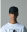 FAUX LEATHER MESH CAP