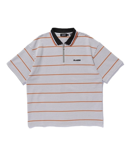 STRIPE ZIP POLO SHIRT｜エクストララージの通販｜&mall（アンドモール