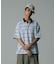 STRIPE ZIP POLO SHIRT
