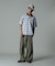STRIPE ZIP POLO SHIRT