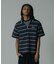 STRIPE ZIP POLO SHIRT
