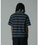 STRIPE ZIP POLO SHIRT