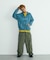 WASHED SLANTED OG ZIP HOODED SWEATSHIRT