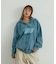 WASHED SLANTED OG ZIP HOODED SWEATSHIRT
