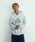 WASHED SLANTED OG ZIP HOODED SWEATSHIRT