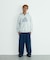 WASHED SLANTED OG ZIP HOODED SWEATSHIRT